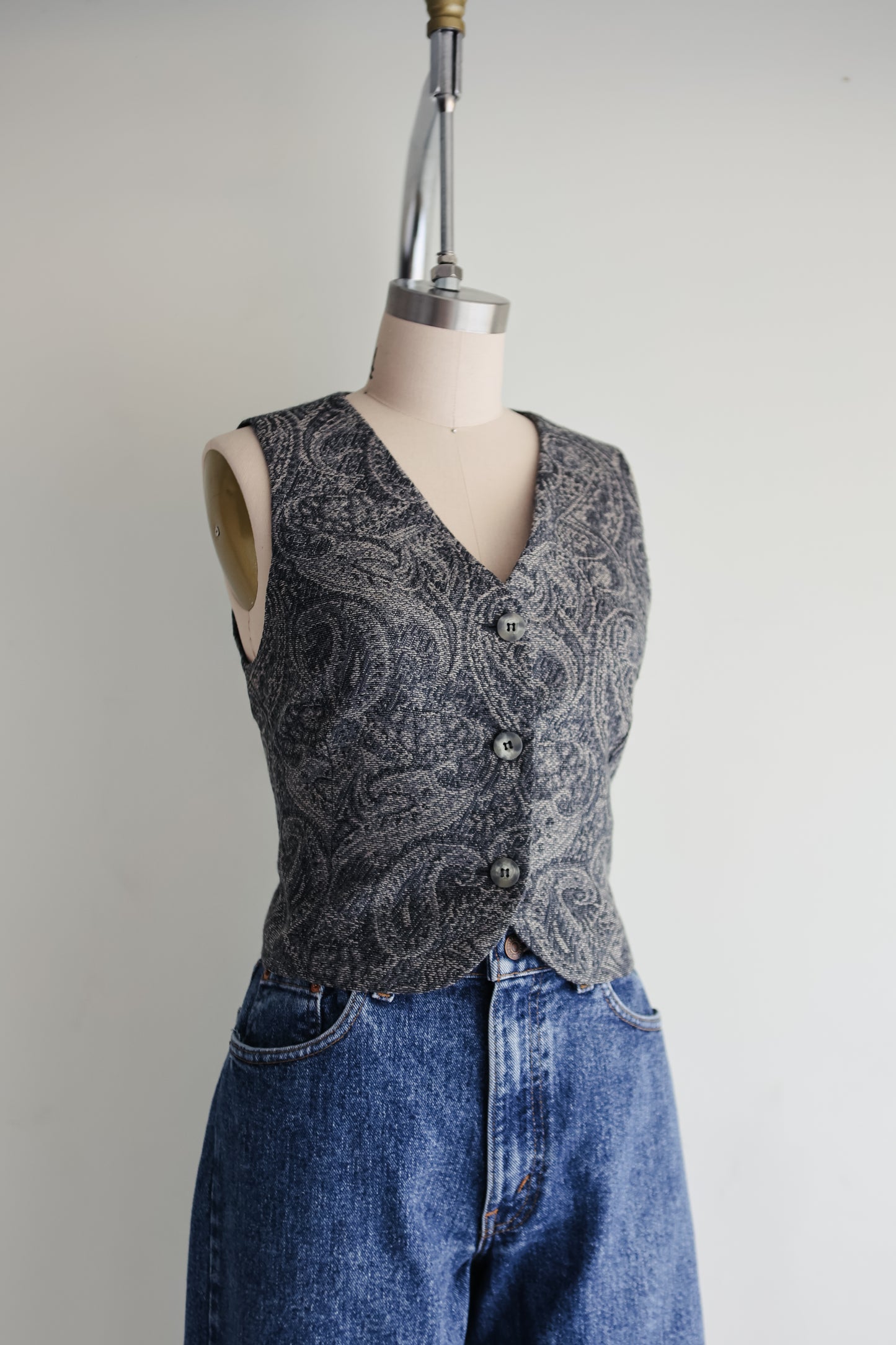 vintage wool vest top (S)