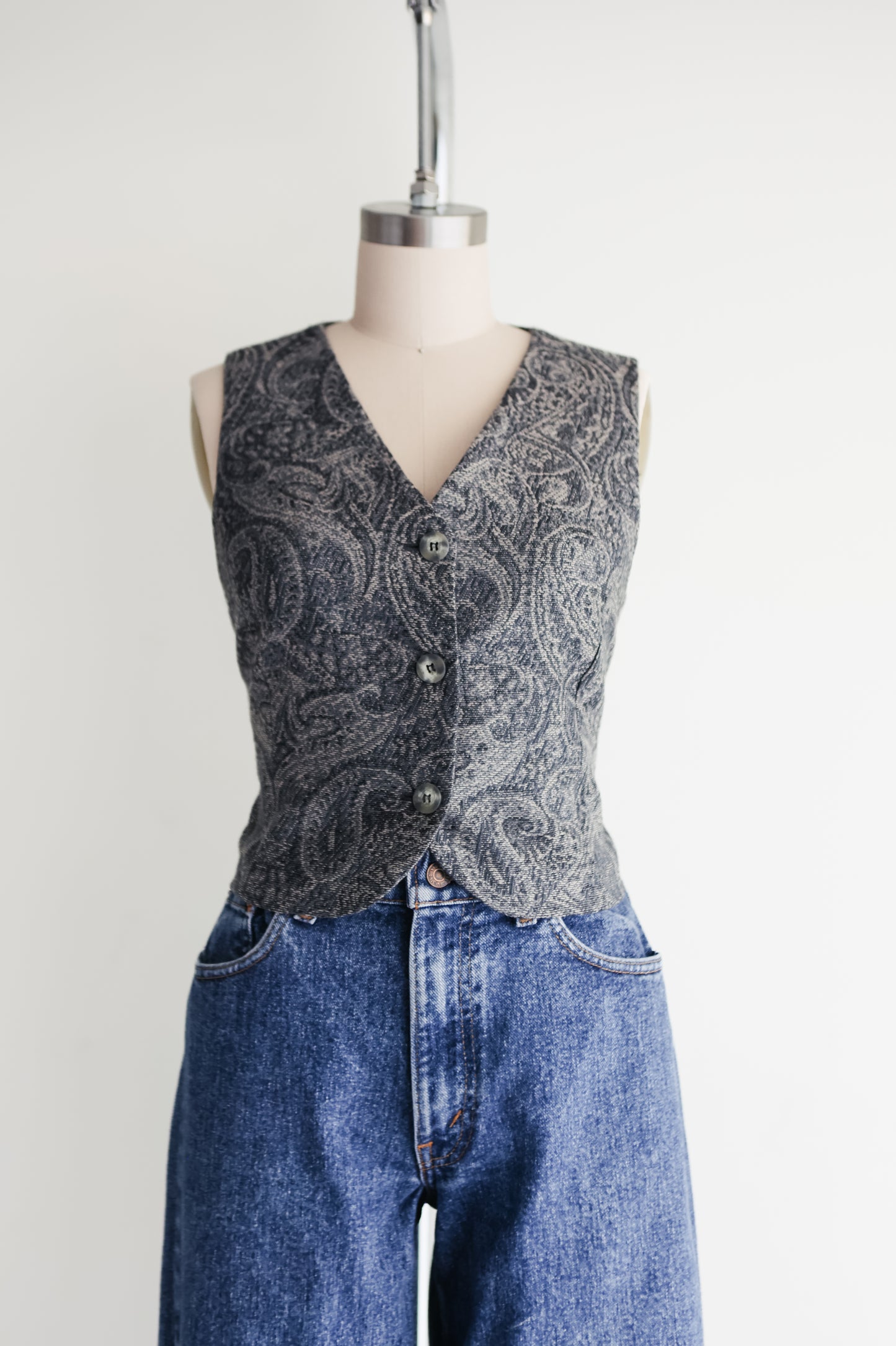 vintage wool vest top (S)