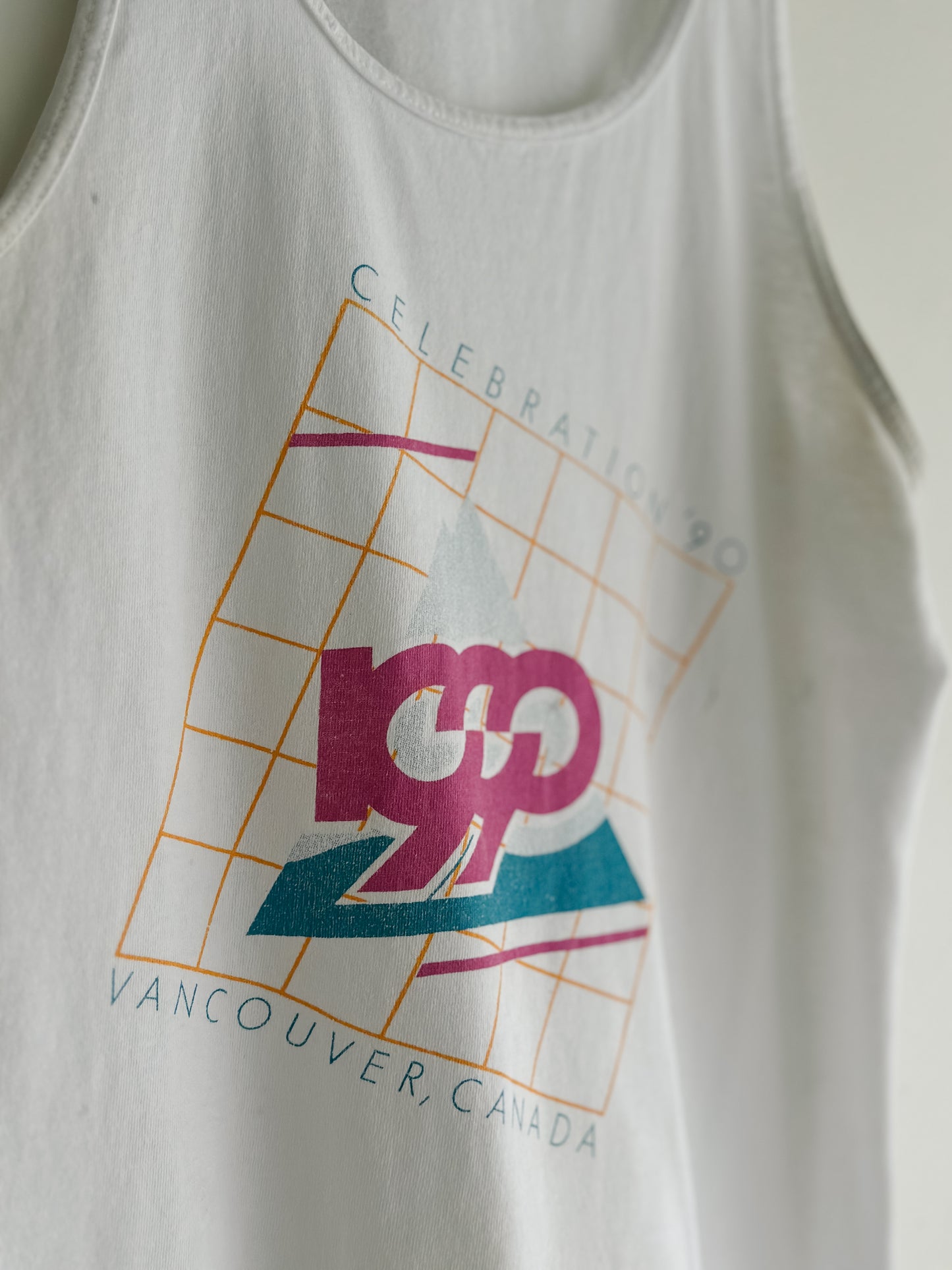 vintage 1990 screenprint tank (M)