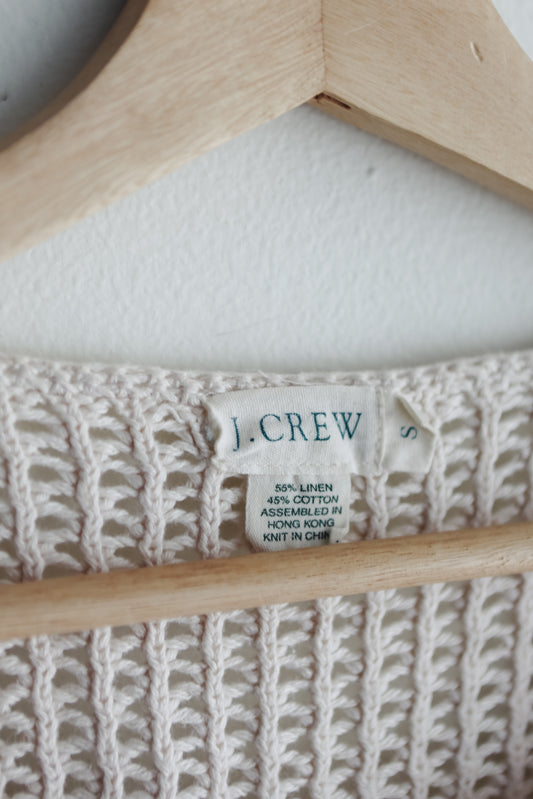 vintage J Crew net knit sweater (M)