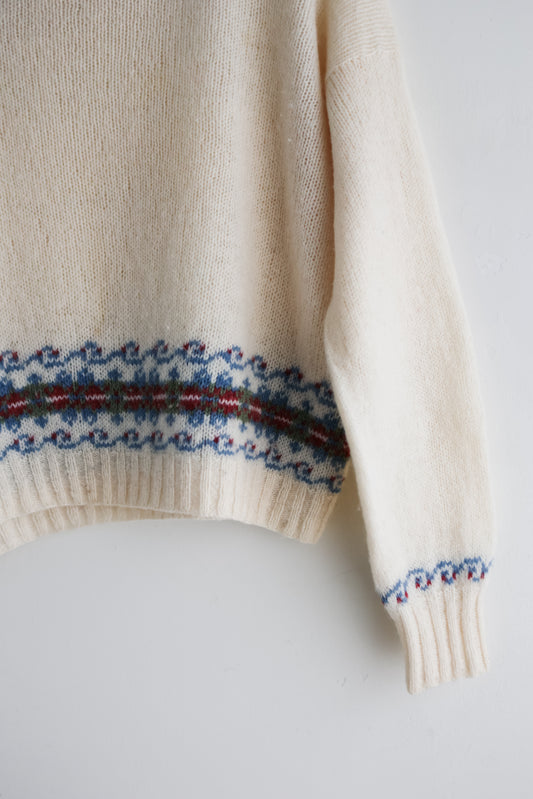 vintage cropped wool sweater (M)