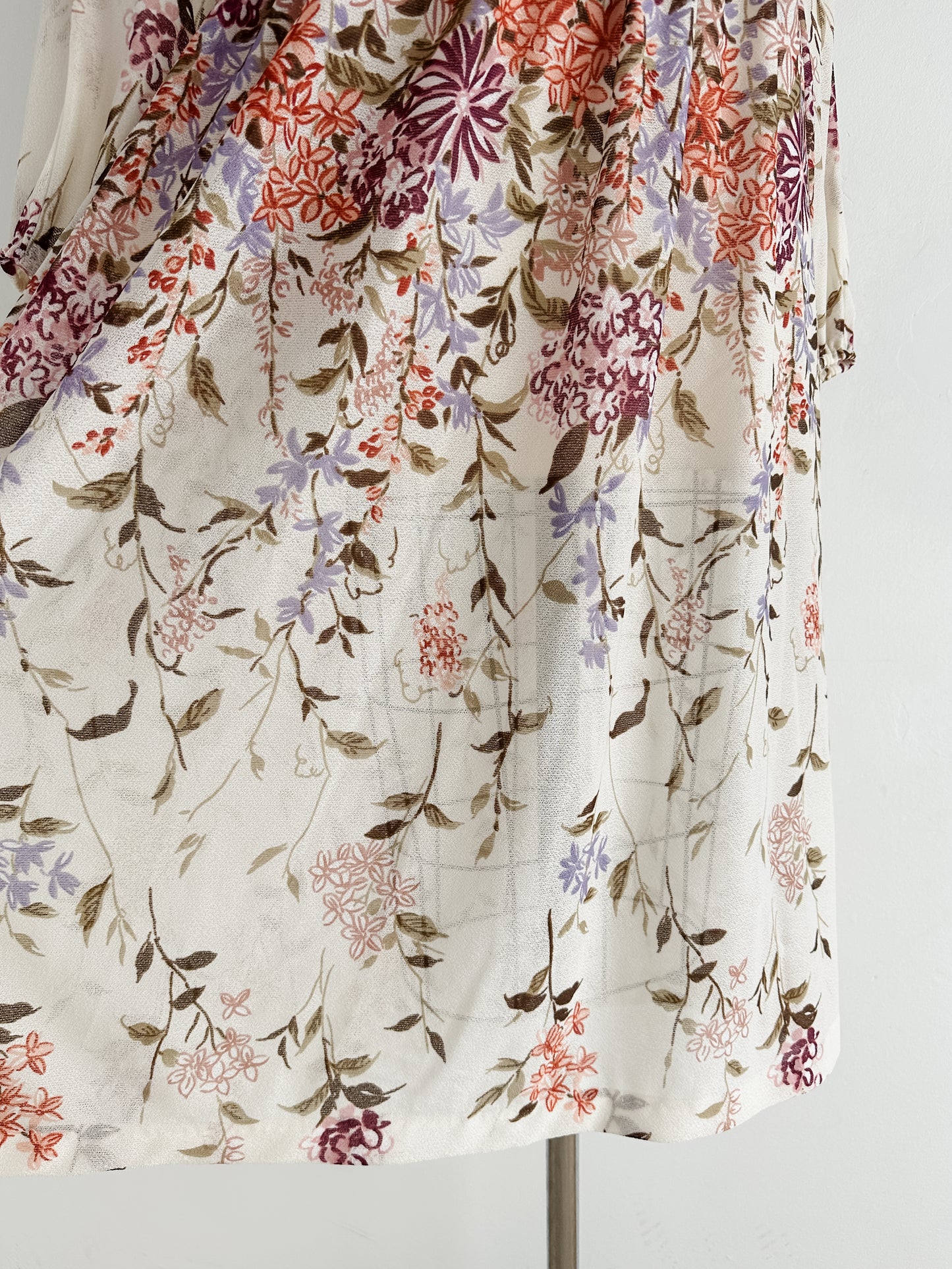 vintage sheer wrap dress (M)