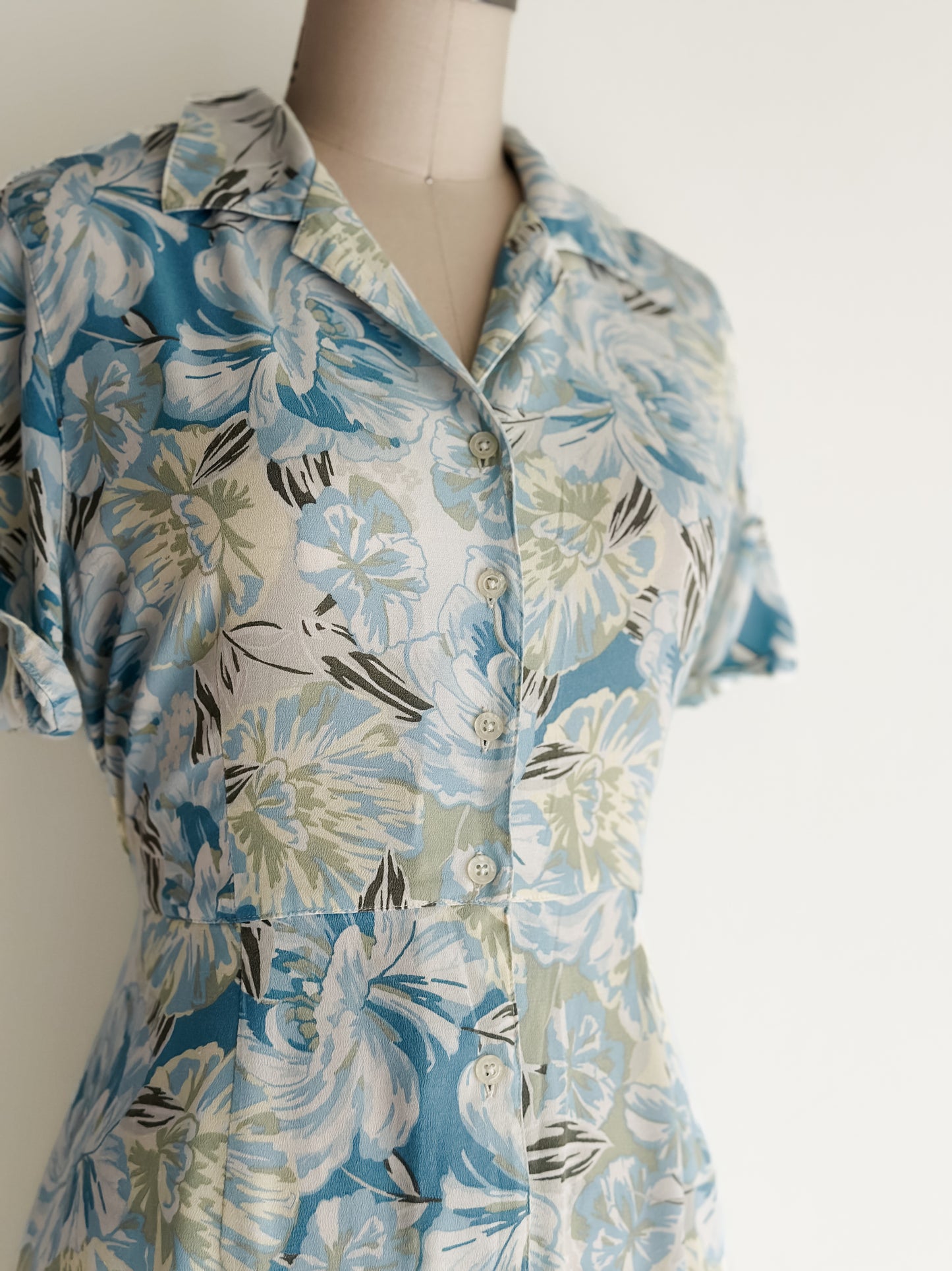 vintage botanical market dress (S/M)