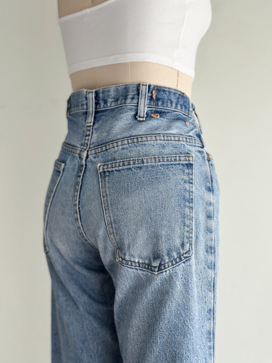vintage plain pocket jeans (M)