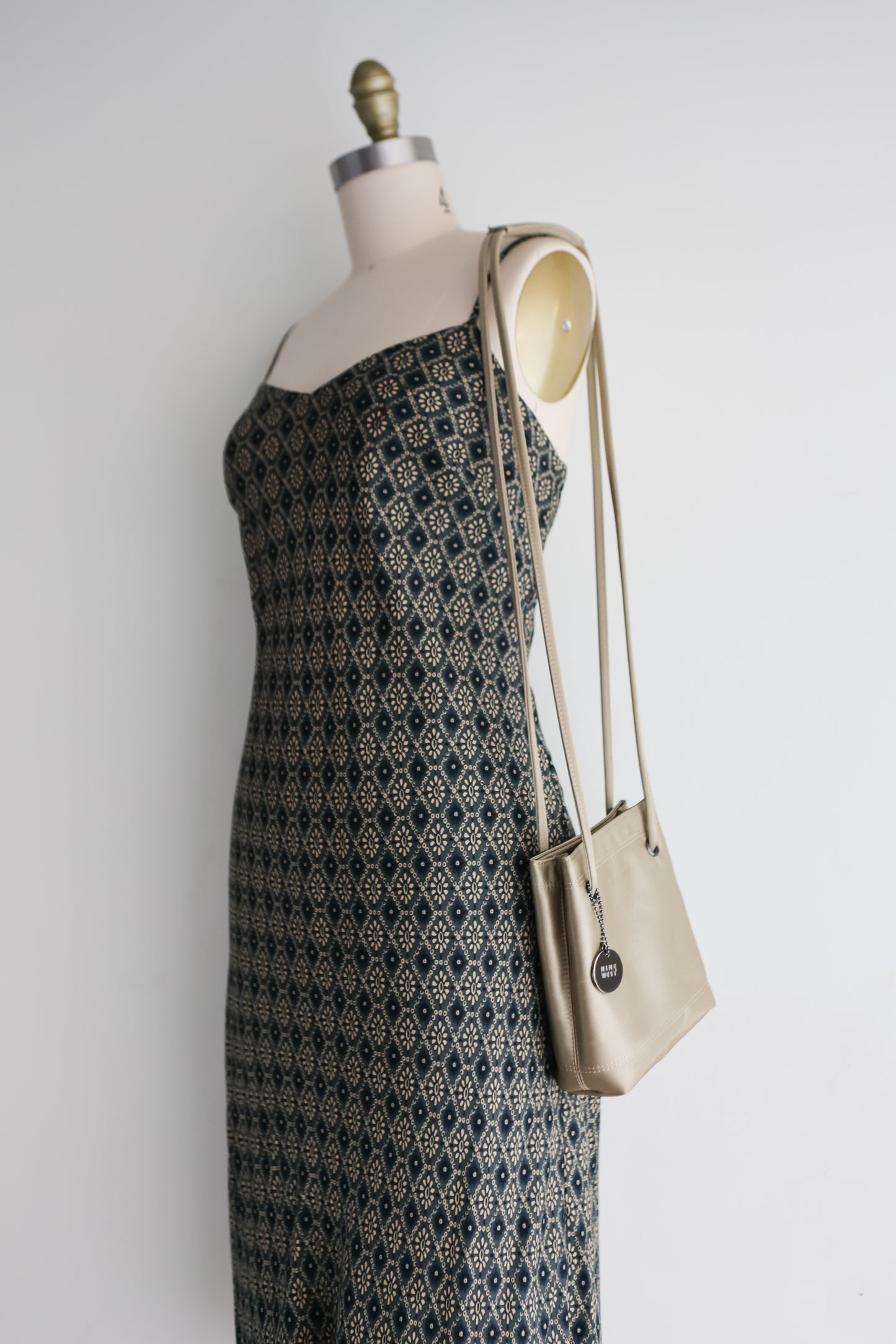vintage champagne mini purse