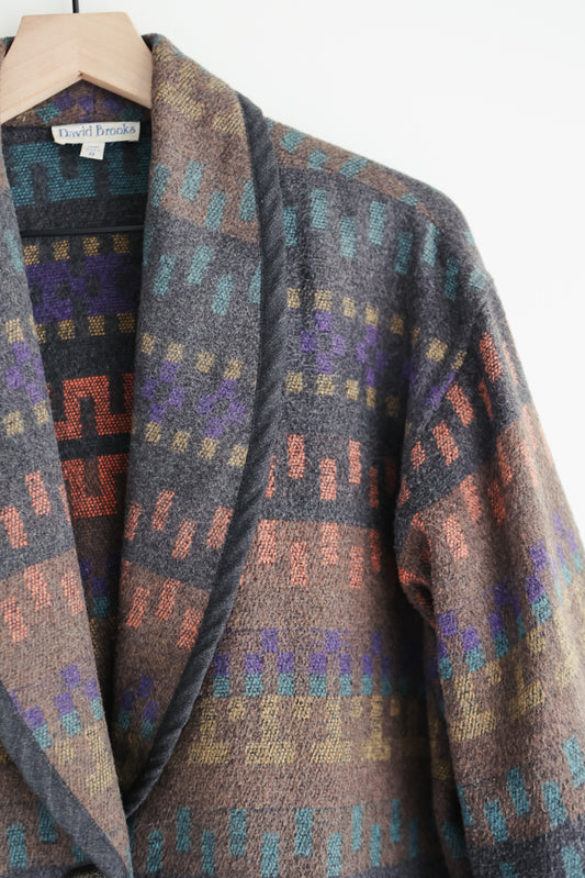 vintage wool blanket coat (M/L)