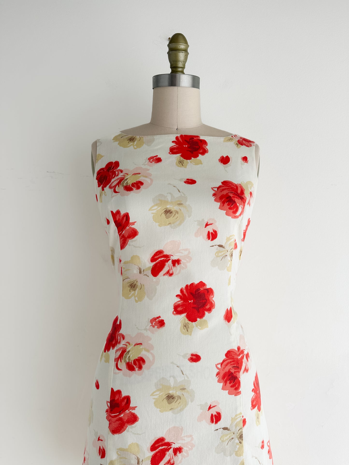 vintage floral mini dress (S/M)
