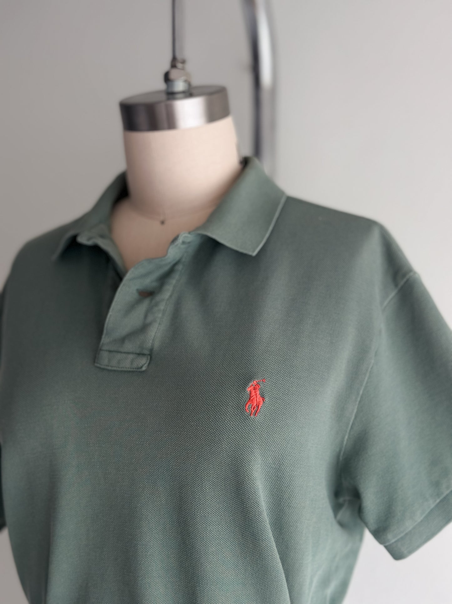 vintage sage polo RL tee (S/M)