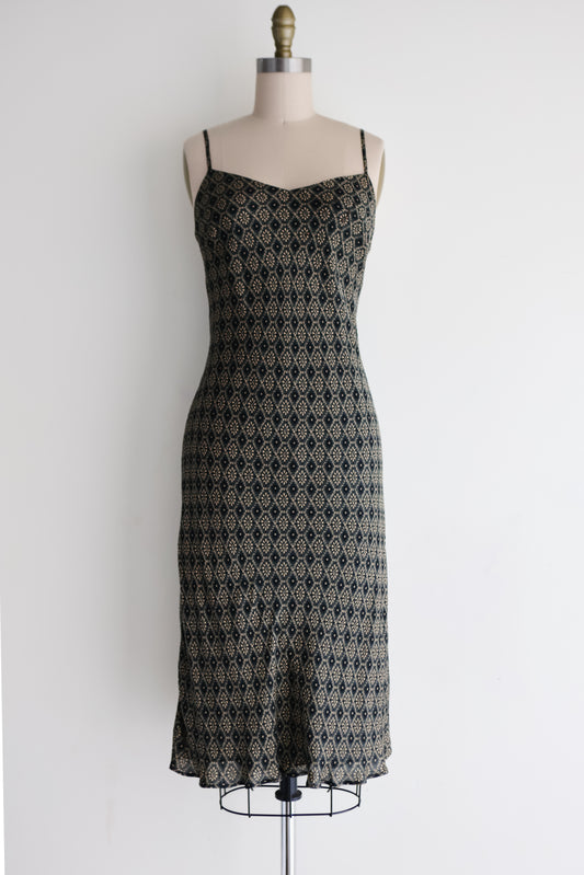 vintage silk slip dress (S/M)