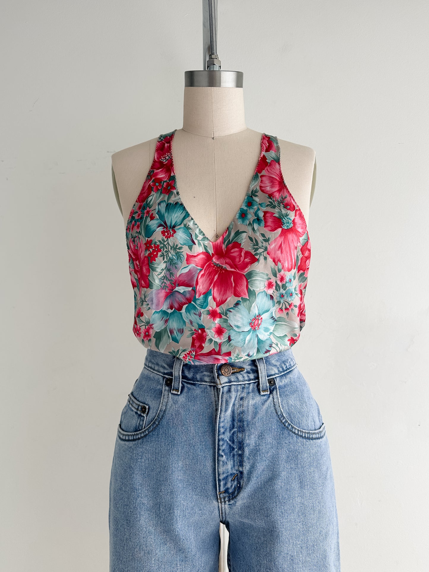 vintage silky tank (M)