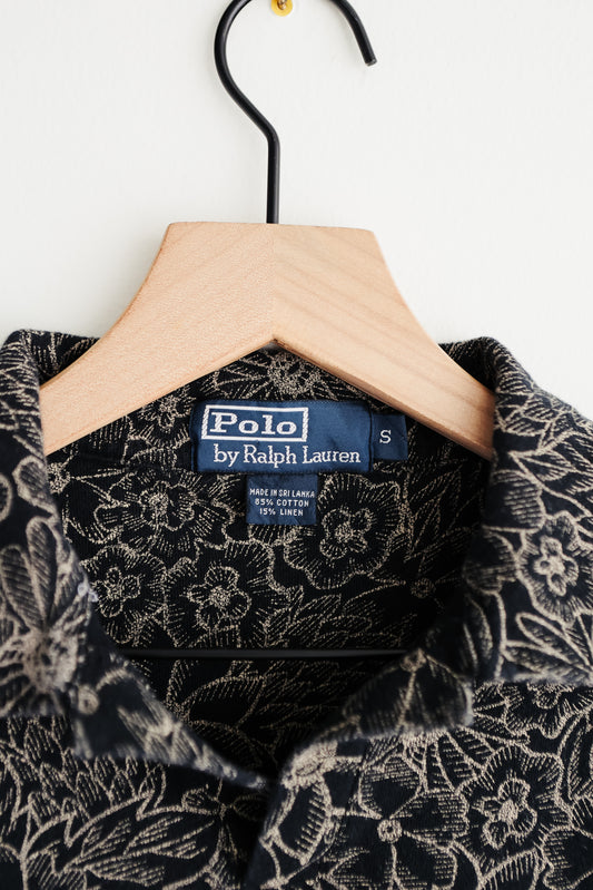 vintage botanical knit RL tee (S/M)