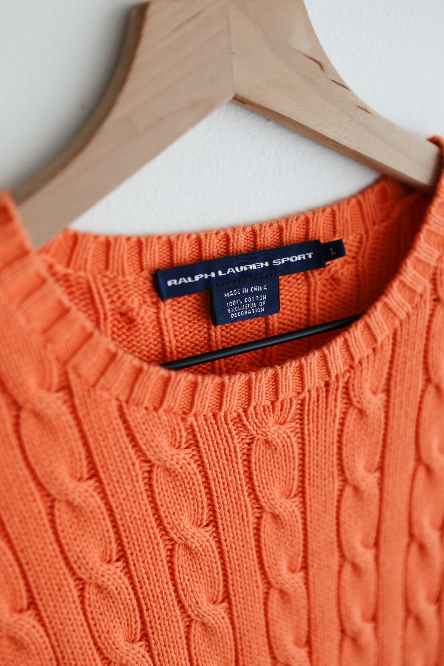 vintage RL cotton sweater (S)