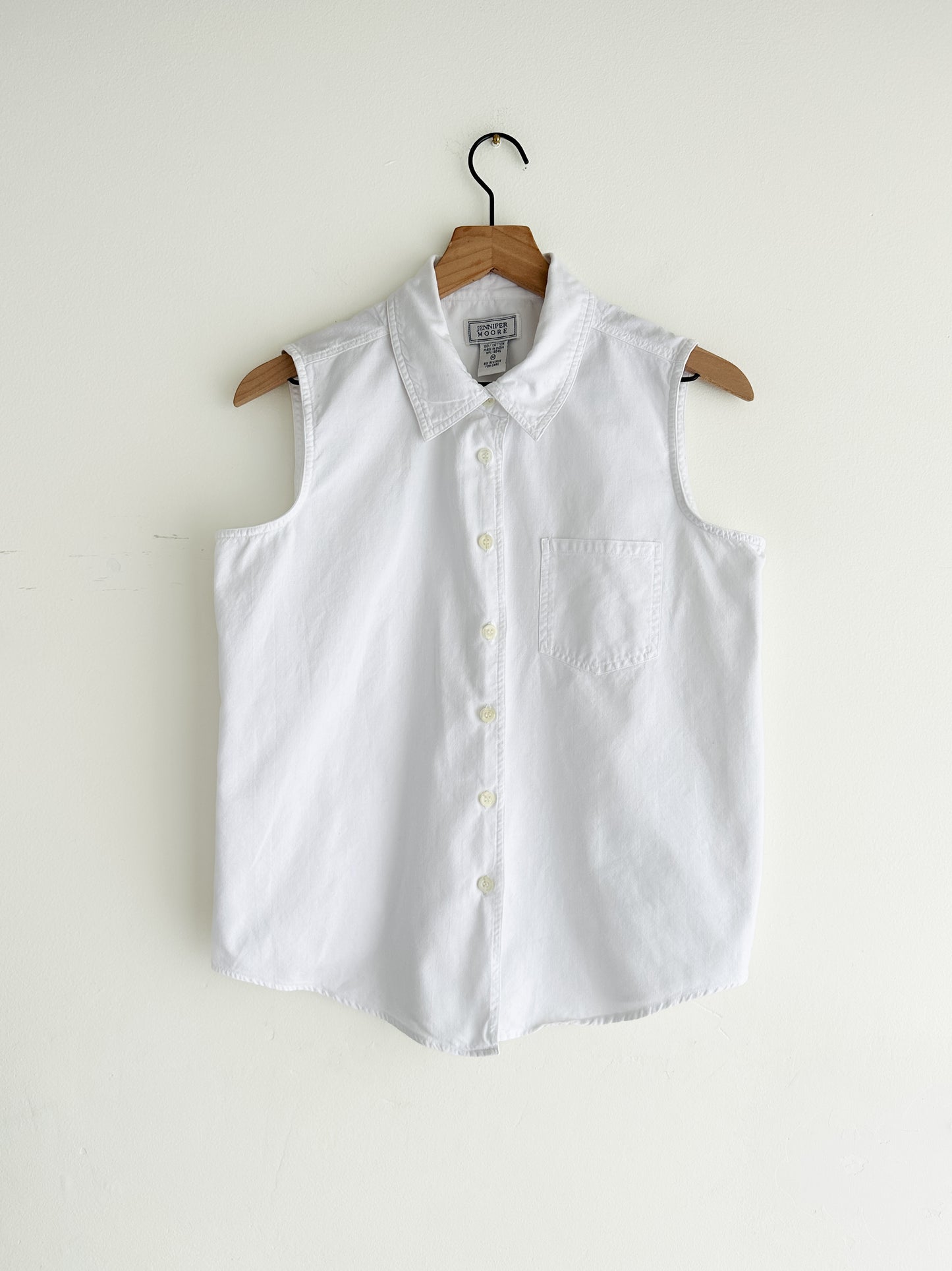 vintage white cotton shirt (M)