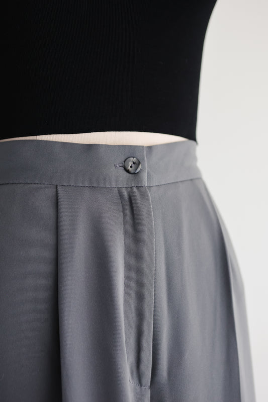 vintage wide leg crepe pants (S)