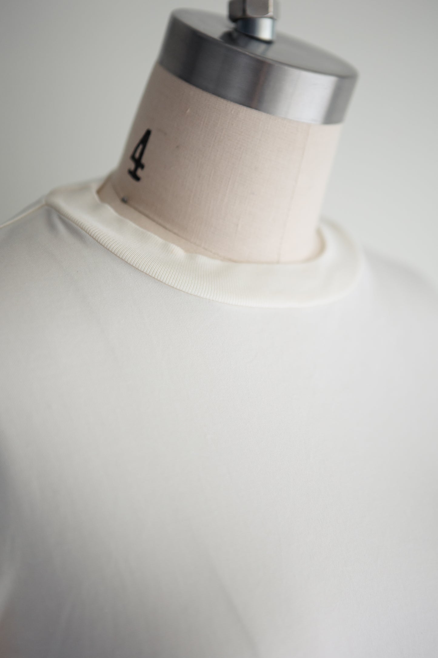 vintage cream silk knit top (M)