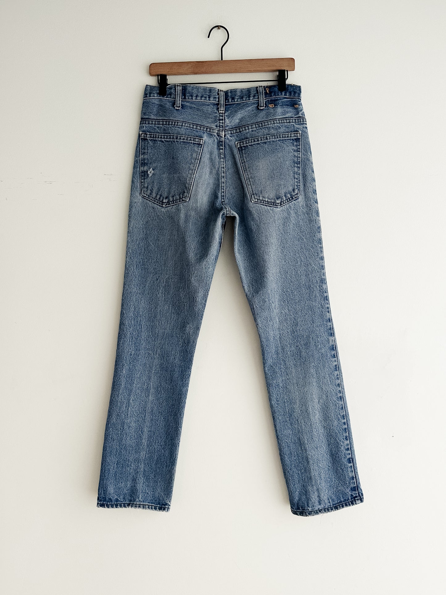 vintage plain pocket jeans (M)