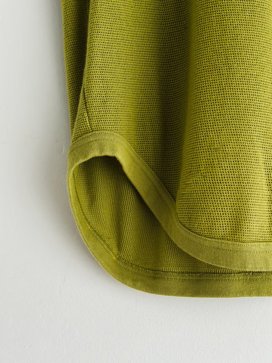 vintage chartreuse mesh cotton tee (M/L)