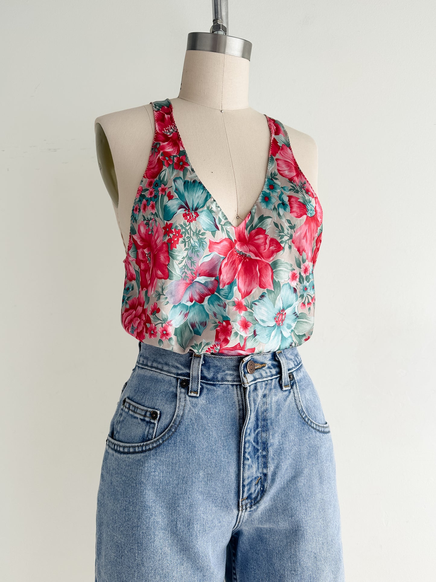 vintage silky tank (M)