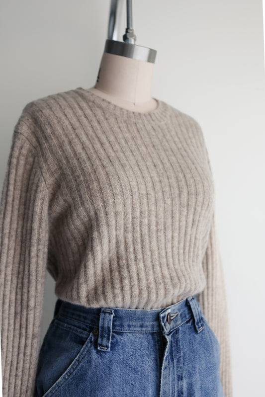 vintage horchata lambswool sweater (M)