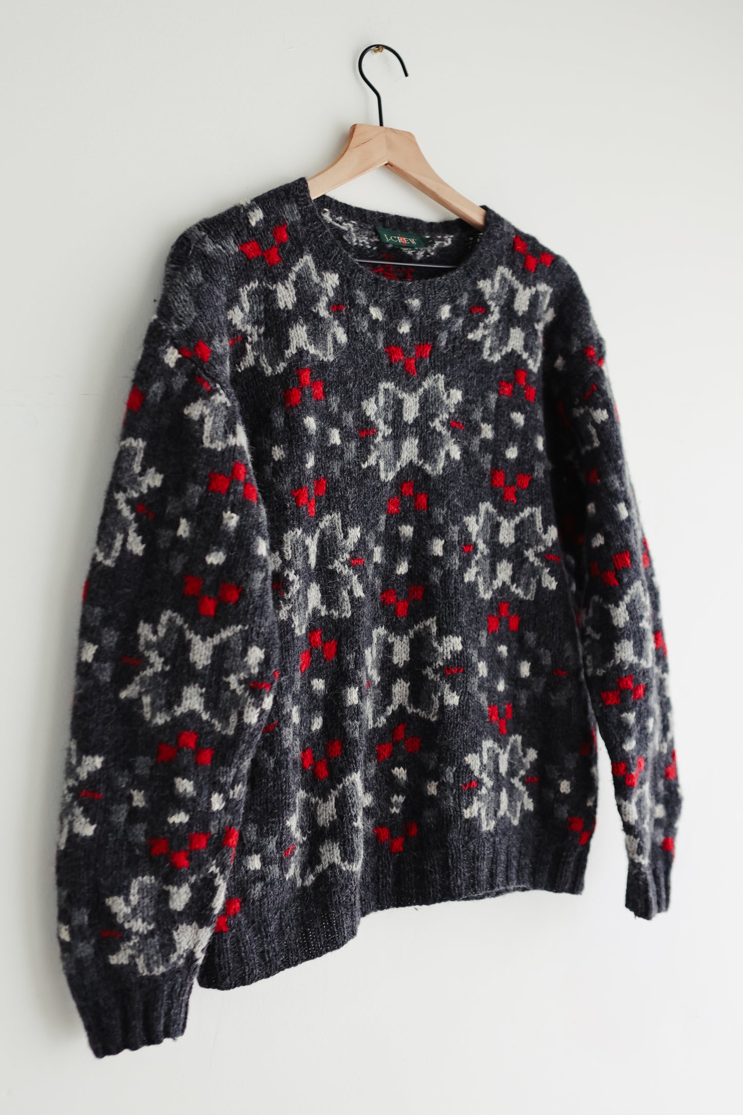 vintage J Crew wool fair isle sweater (S/M)