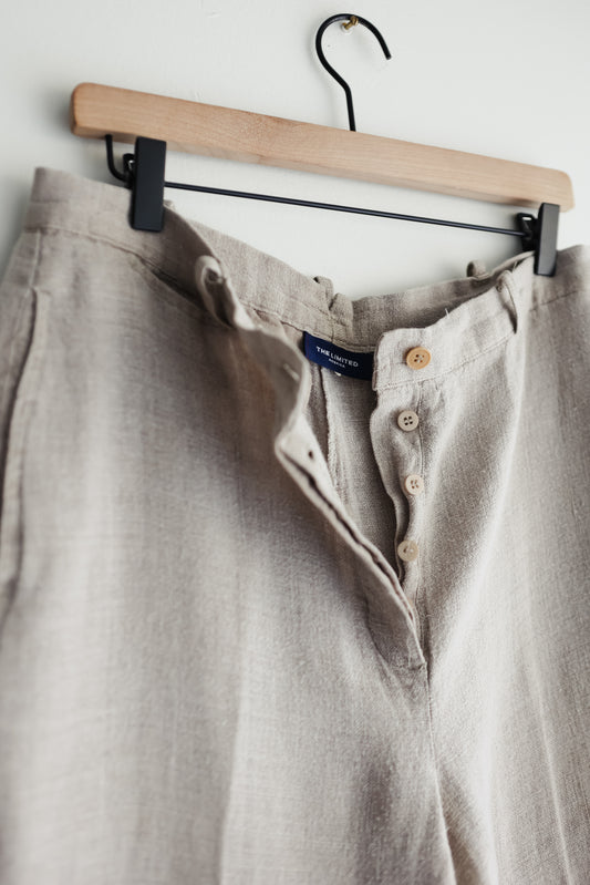 vintage linen trousers (M)
