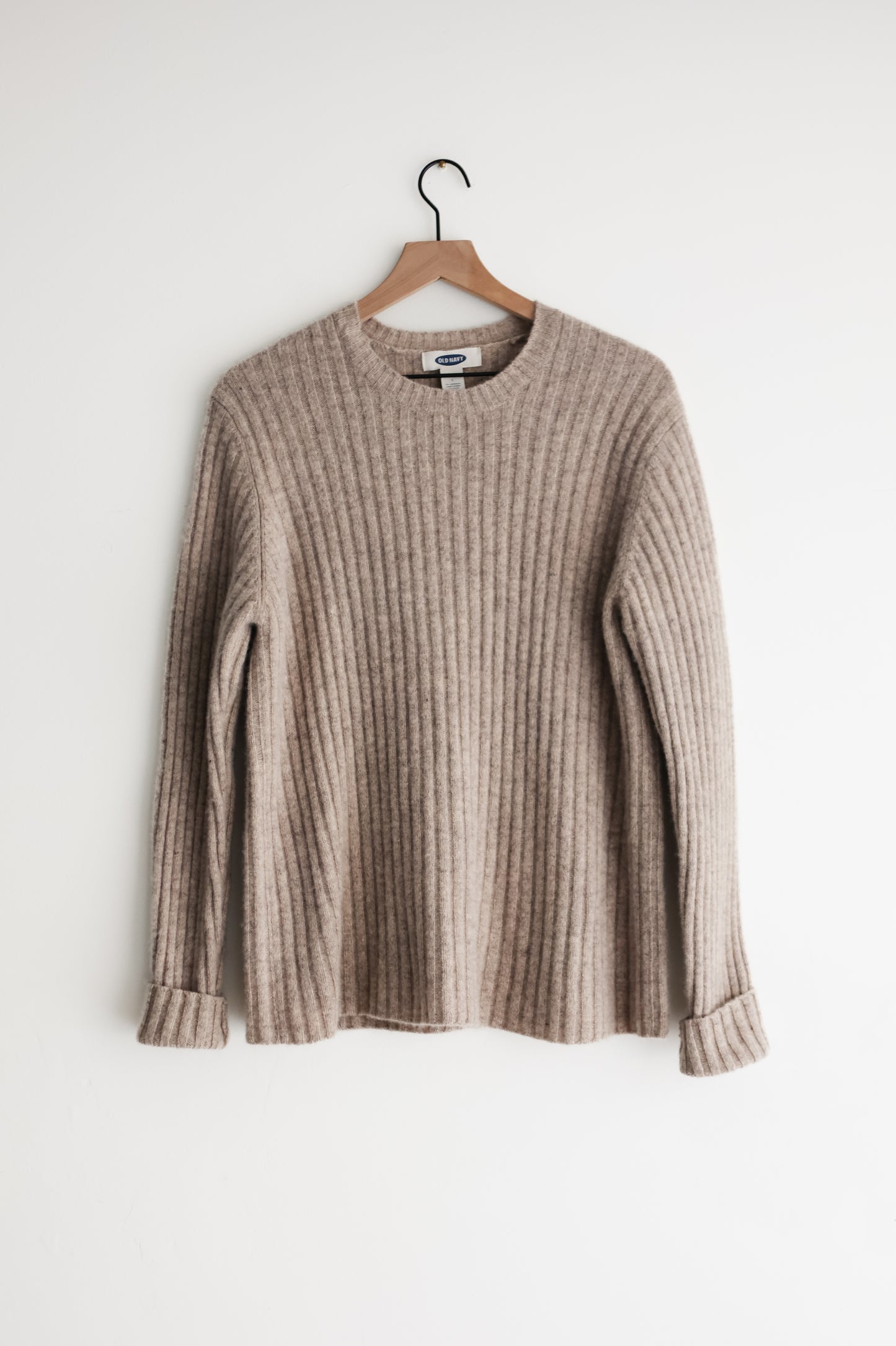 vintage horchata lambswool sweater (M)