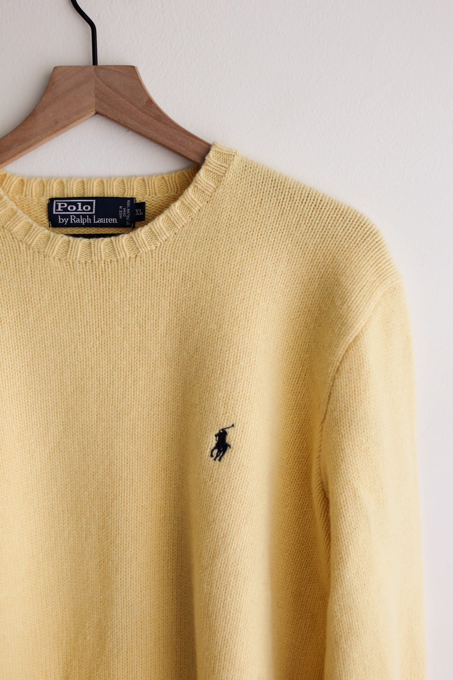 vintage butter cashmere Ralph Lauren sweater (XL)