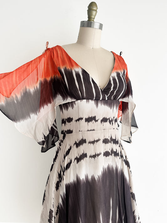 vintage silk chiffon Karen Millen dress (S)