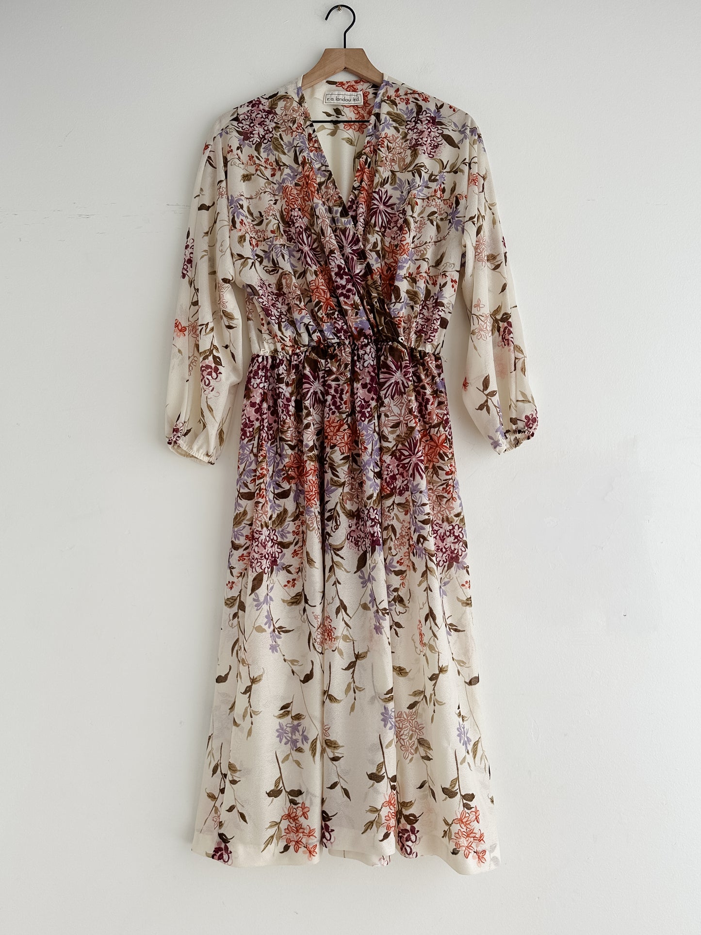 vintage sheer wrap dress (M)