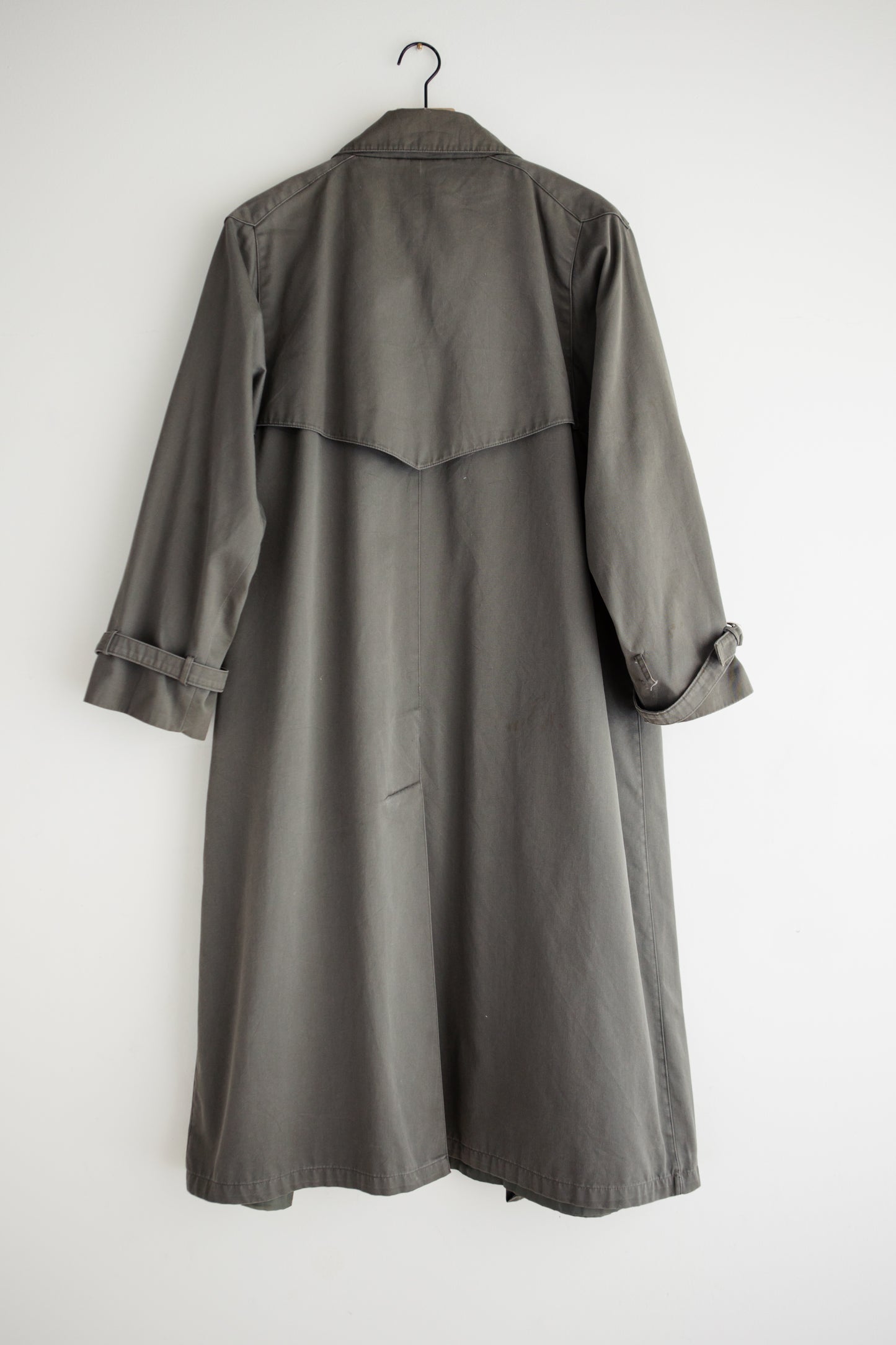 vintage canvas trench coat (M)