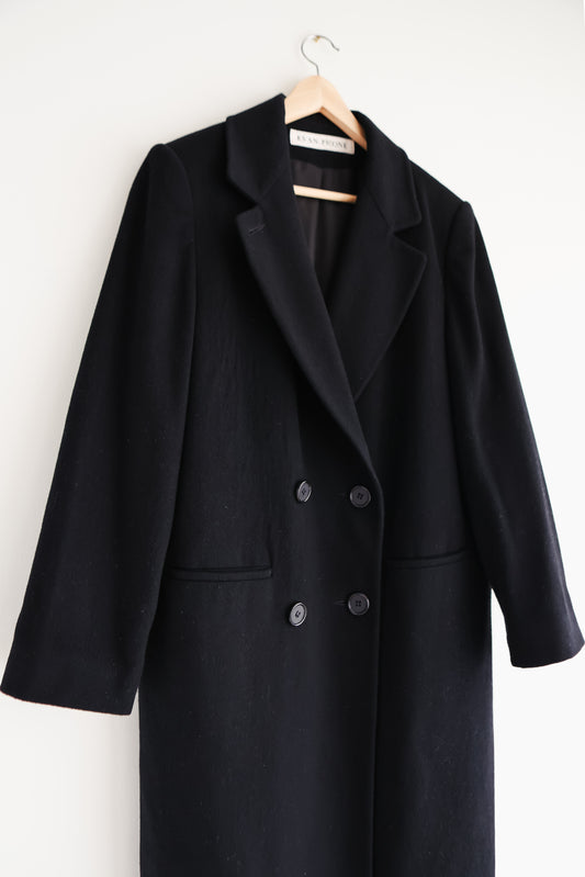 vintage wool winter coat (M)