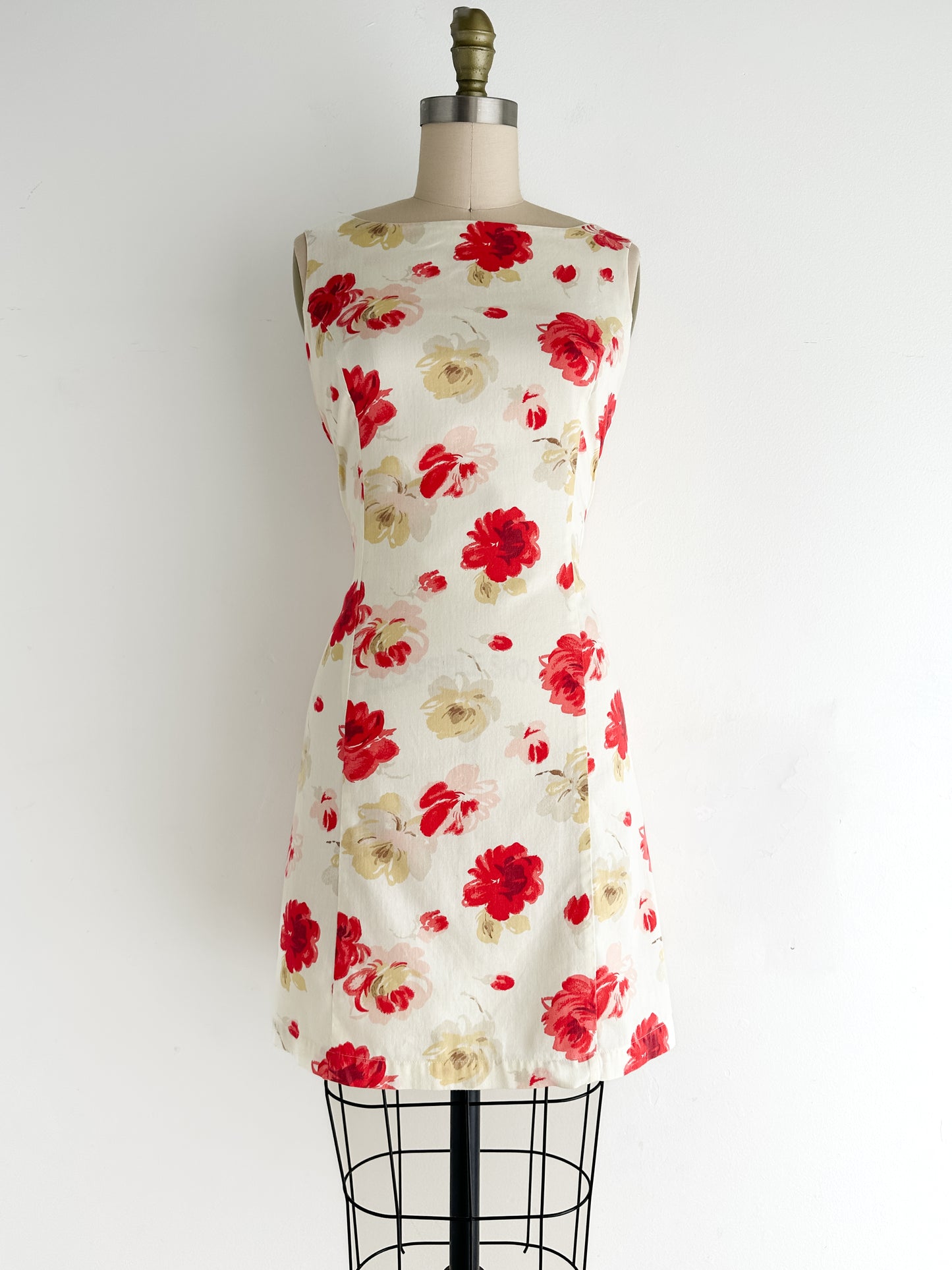 vintage floral mini dress (S/M)
