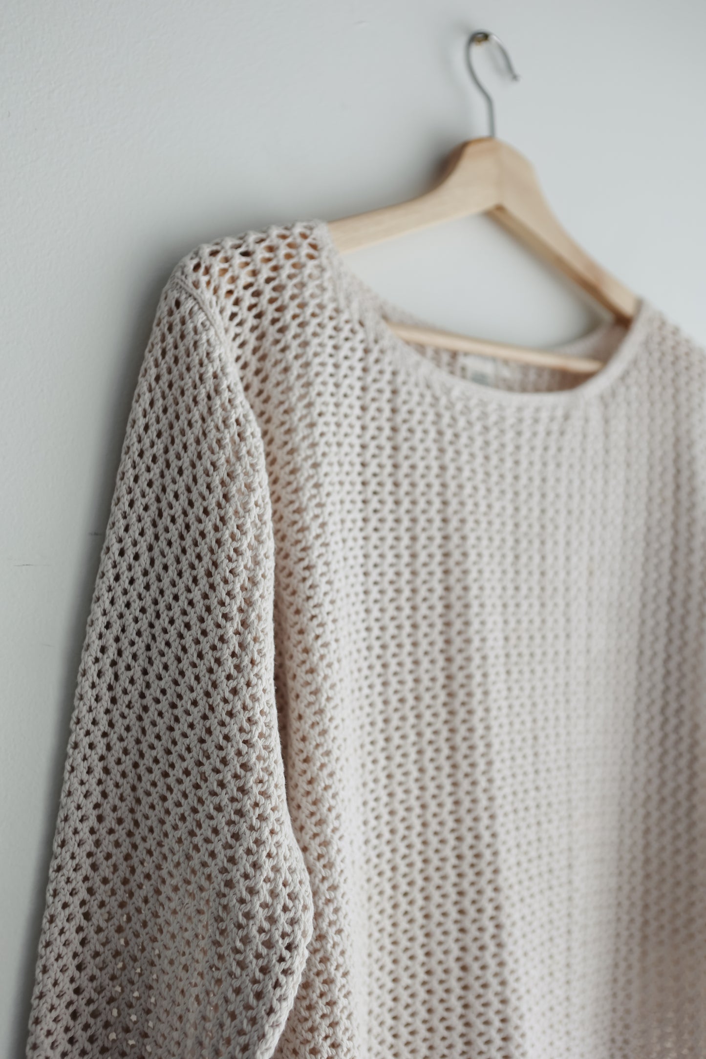 vintage J Crew net knit sweater (M)