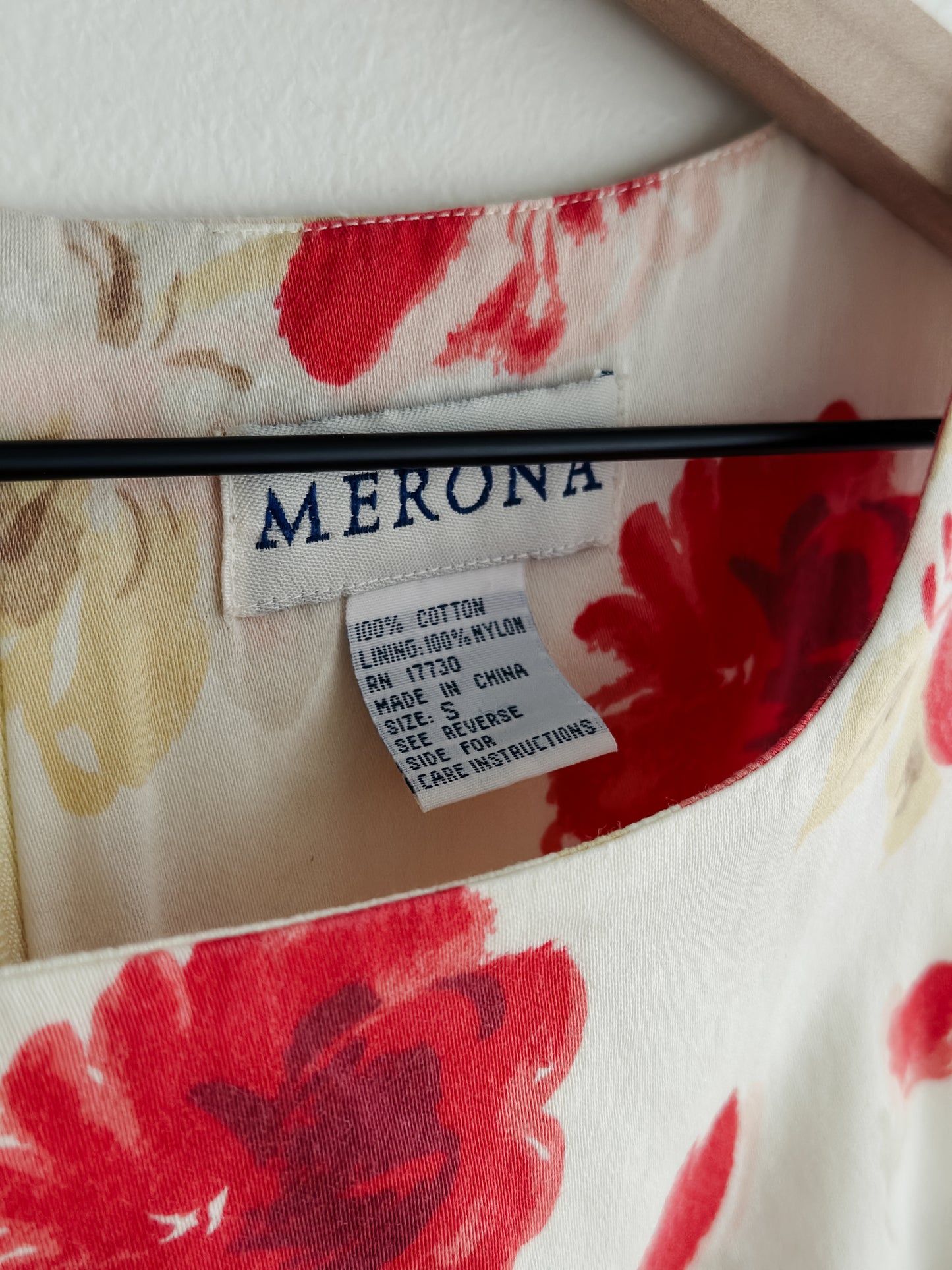 vintage floral mini dress (S/M)
