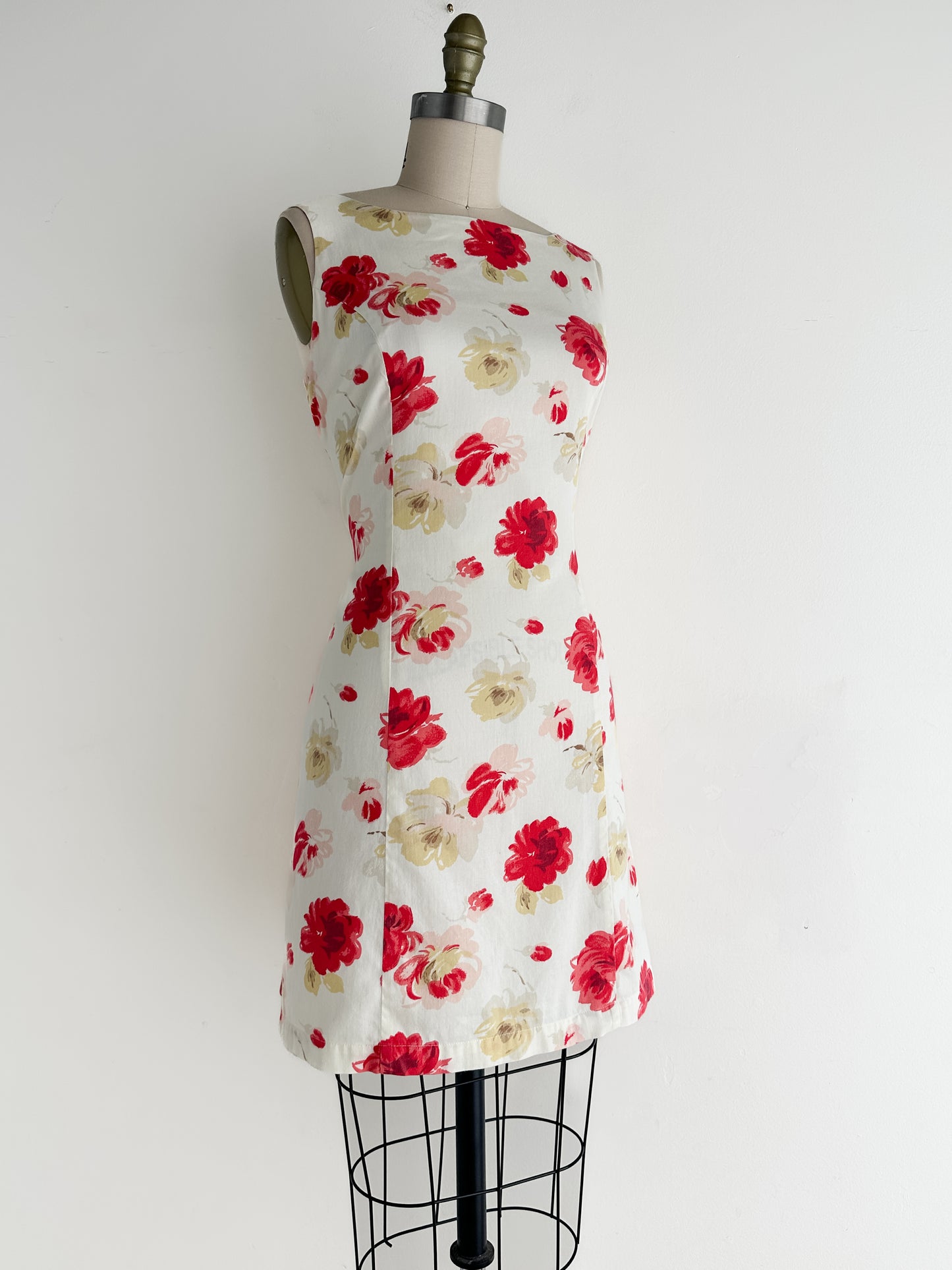 vintage floral mini dress (S/M)