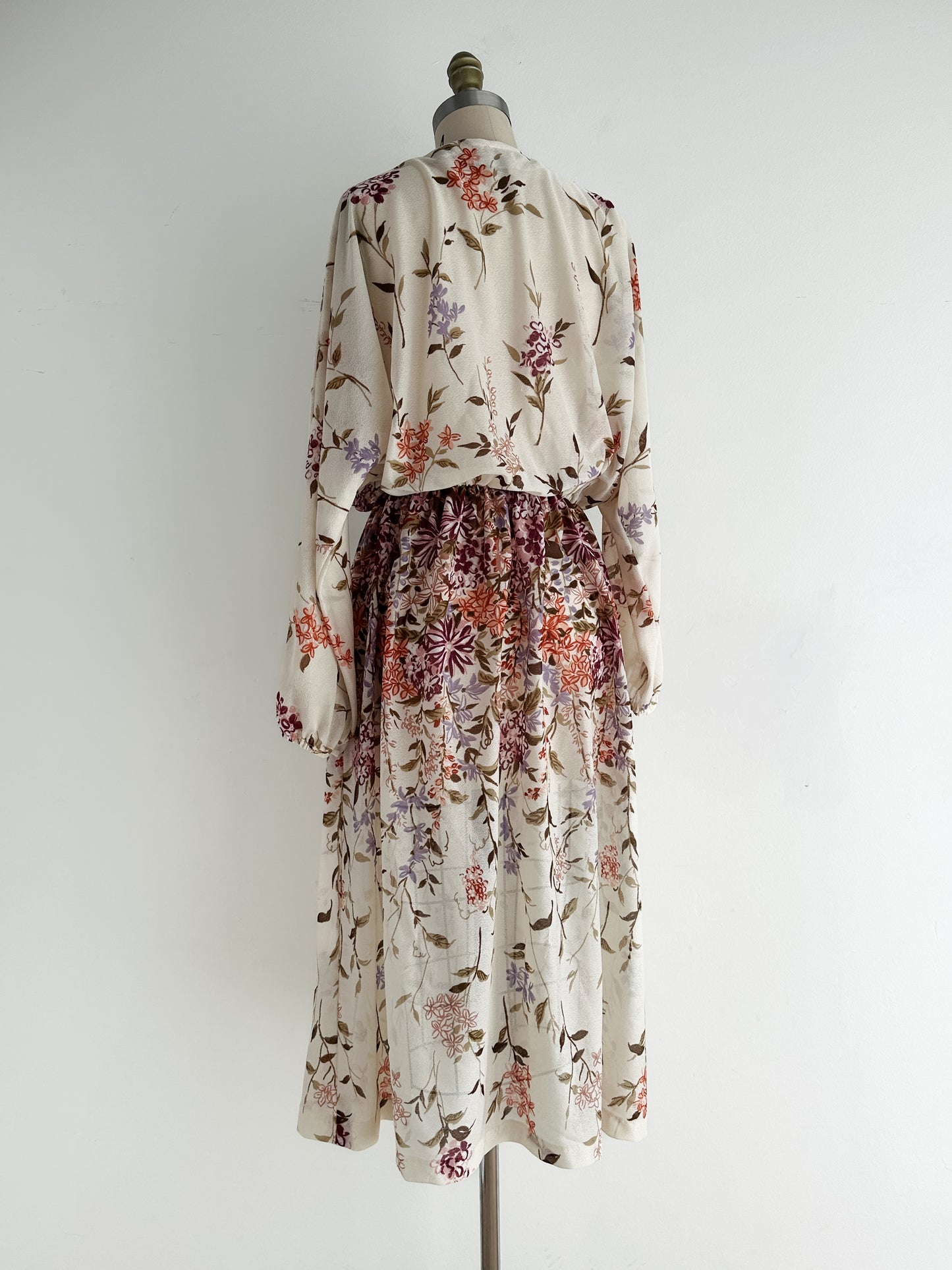 vintage sheer wrap dress (M)