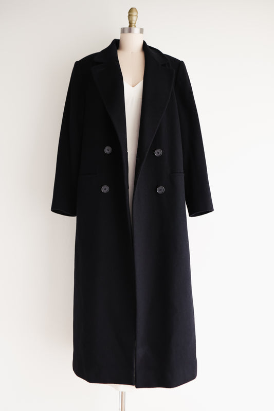 vintage wool winter coat (M)