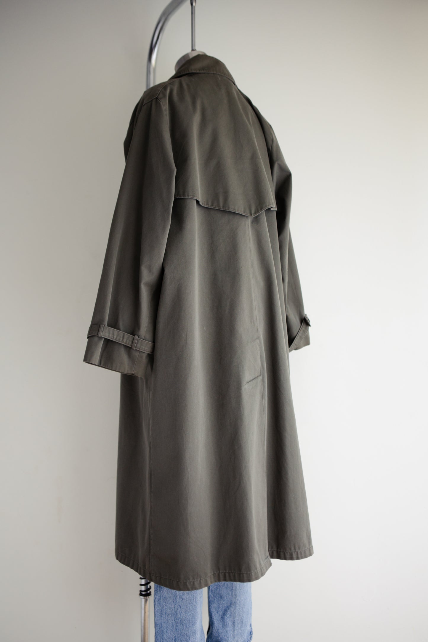 vintage canvas trench coat (M)