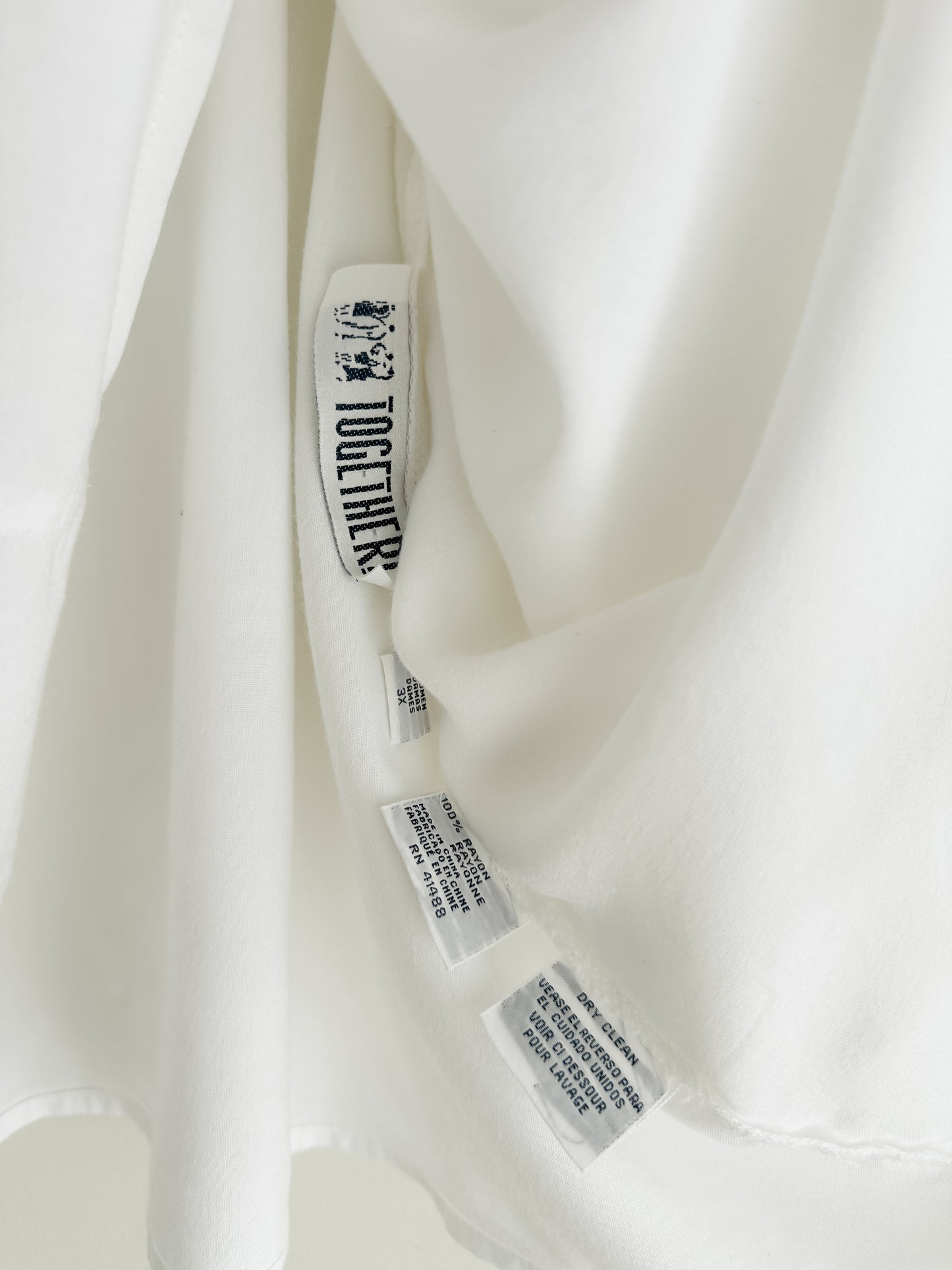 vintage white layering blouse (L)