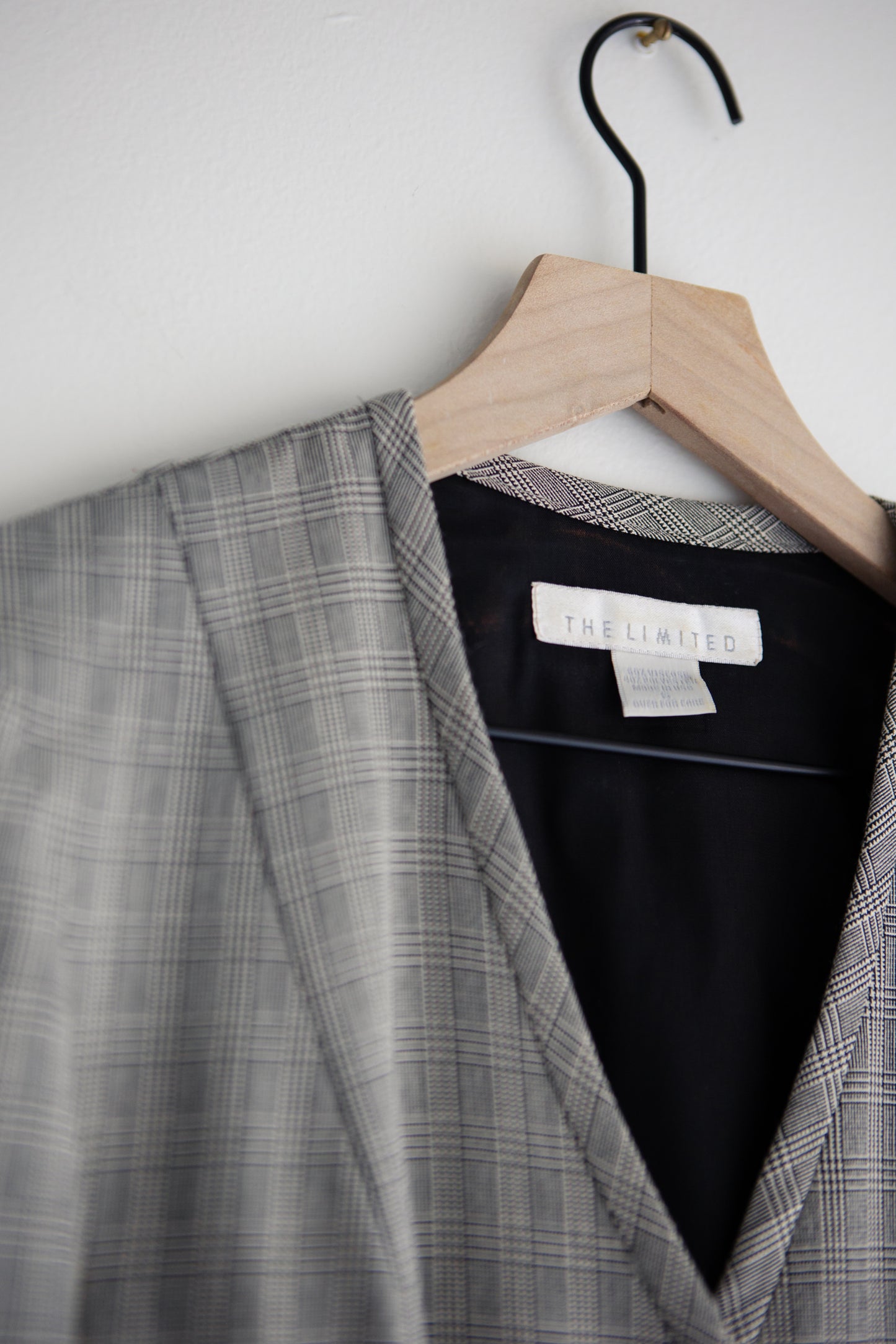 vintage plaid coat dress (S)