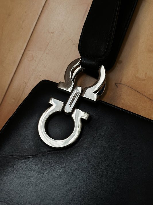 Vintage Salvatore Ferragamo Gancini Shoulder Bag