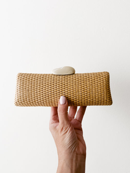 vintage woven sunglass case