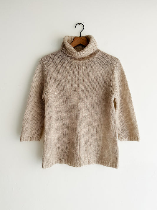 vintage latte mohair sweater (M)