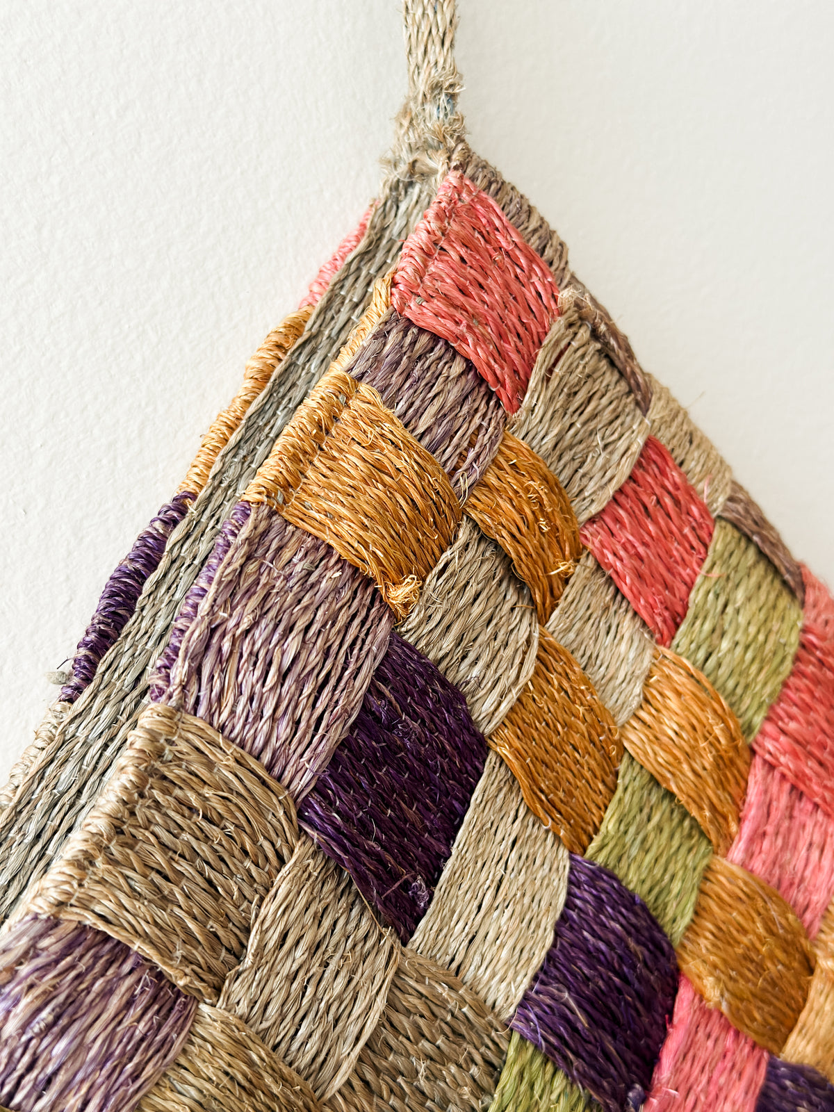 vintage basketweave clutch