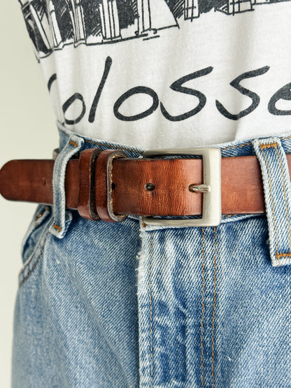 vintage leather belt (M)