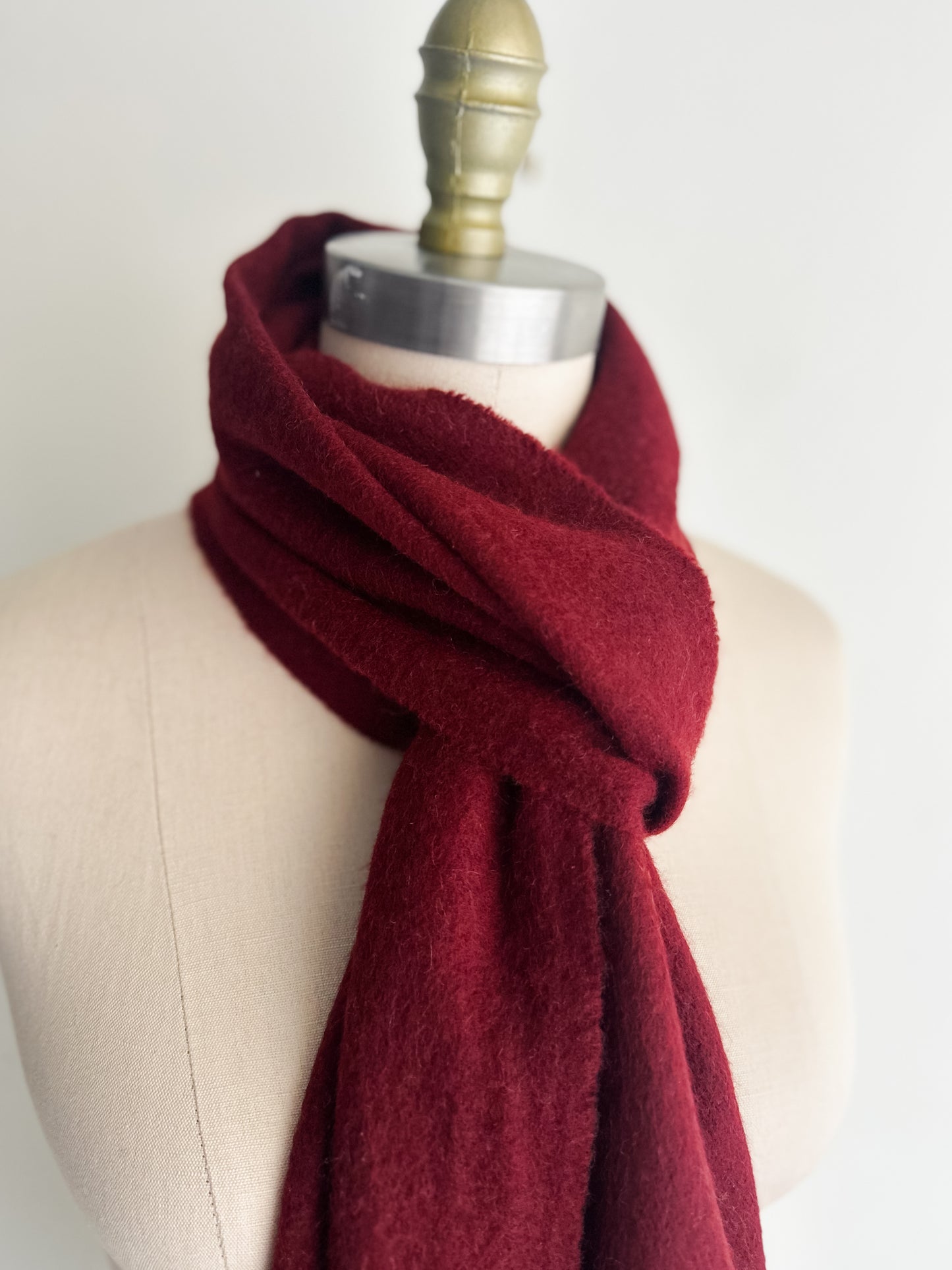 vintage merlot cashmere scarf