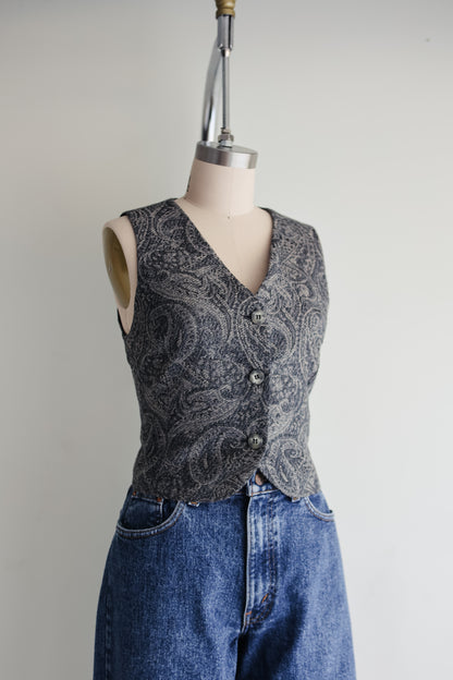 vintage wool vest top (S)