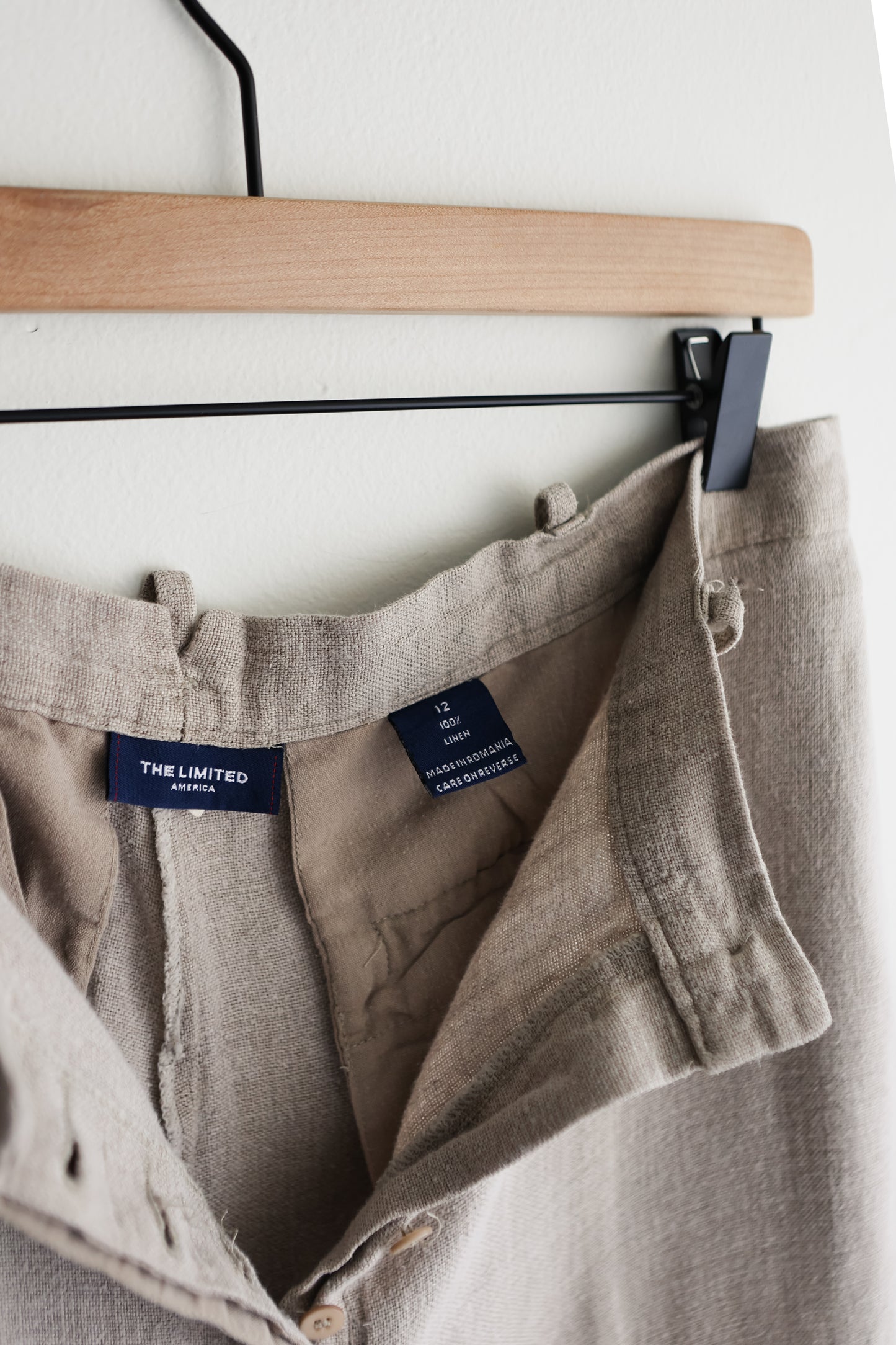 vintage linen trousers (M)