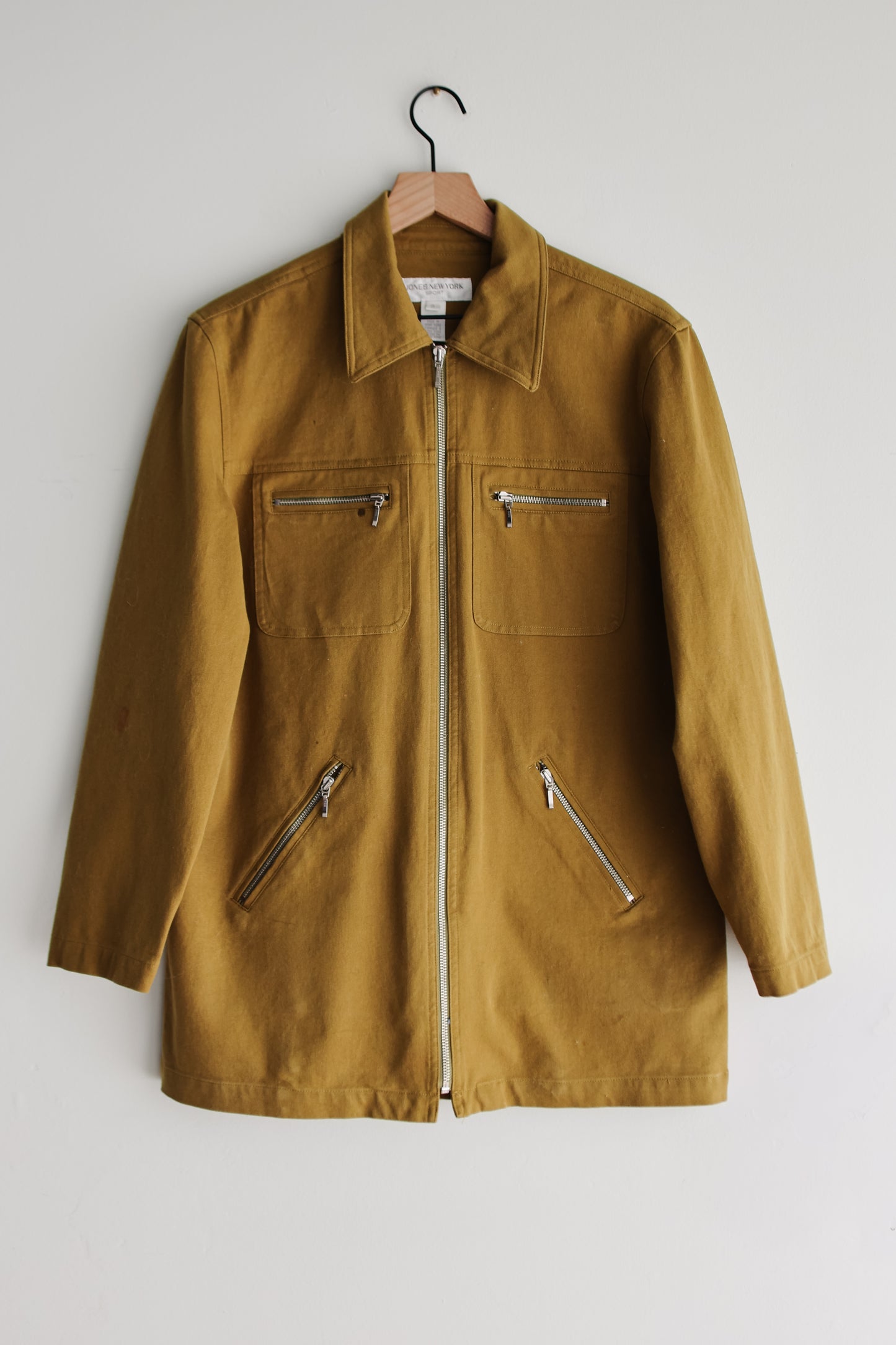 vintage olive cotton jacket (S/M)
