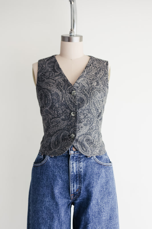 vintage wool vest top (S)